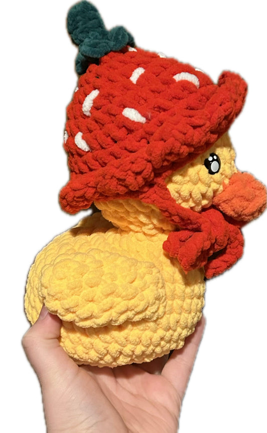 Crochet Duck + Fruit Hat