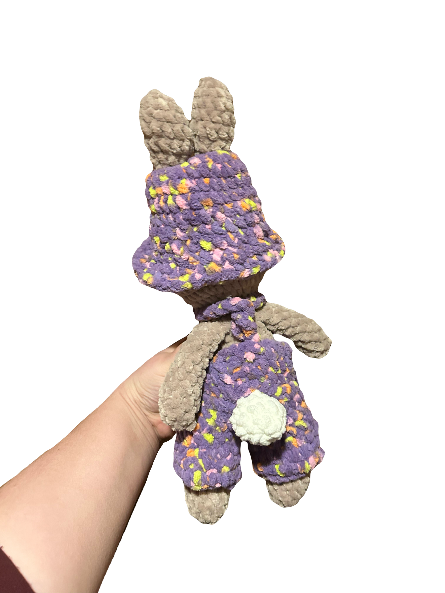 Crochet Bunny With Overalls & Hat